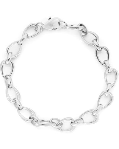 Auree Egerton Sterling Raindrop Link Bracelet - Metallic