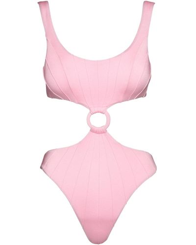 Noire Swimwear Pink Dreams Coquillage Cut-out One Piece
