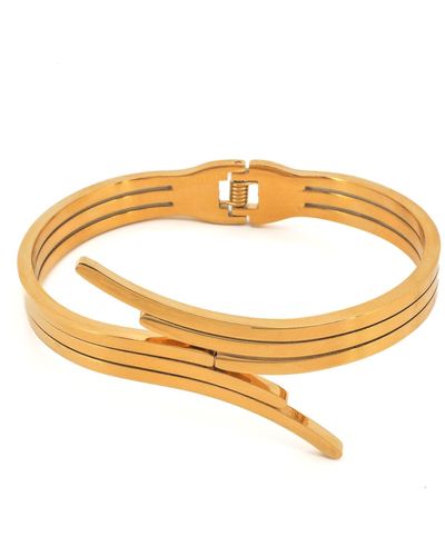 Ebru Jewelry Bangle Bracelet - Metallic