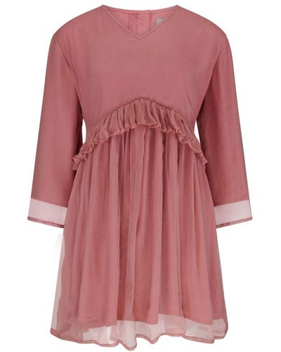 IMAIMA Lale Chiffon Dress In Pink