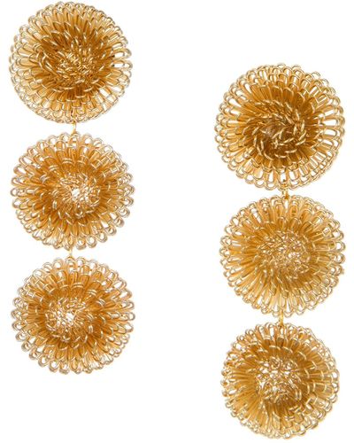 Pats Jewelry Pompom Earrings - Metallic