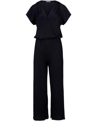 Oh!Zuza Jumpsuit With Short Sleeves - Blue