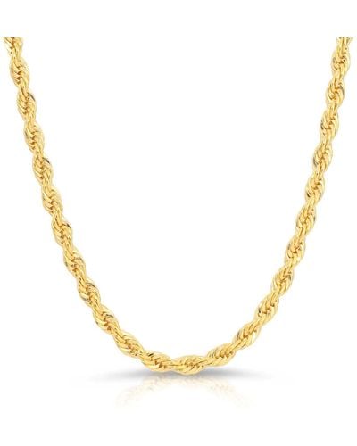 Glamrocks Jewelry Rope Chain Necklace - Metallic