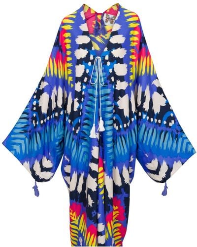Meghan Fabulous Sun Goddess Kimono - Blue