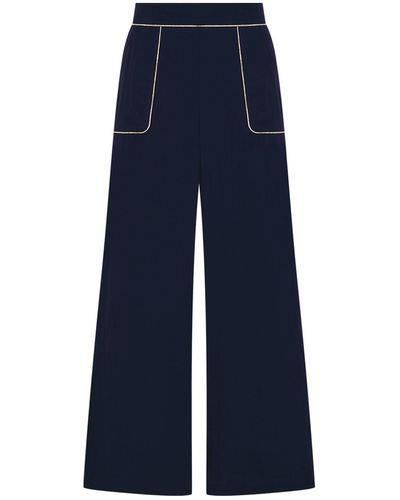 Nooki Design Clipper Trousers In Navy - Blue