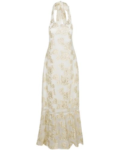 Meghan Fabulous Golden Hour Halter Dress - White