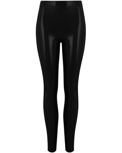 Elissa Poppy Latex leggings - Black