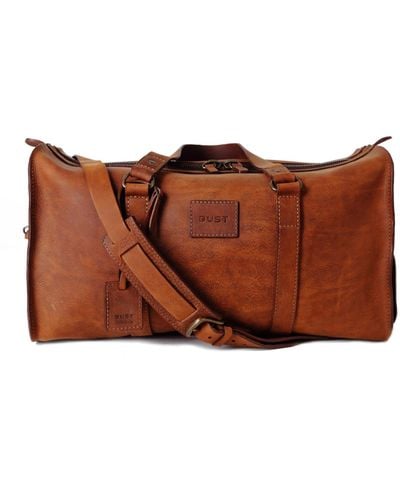 THE DUST COMPANY Leather Duffel Bag Brown