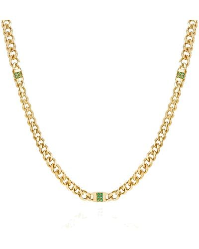 33mm Marco Curb Chain Necklace - Metallic