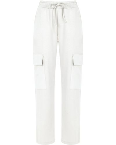 Nocturne Cargo Trousers With Elastic Waistband - White