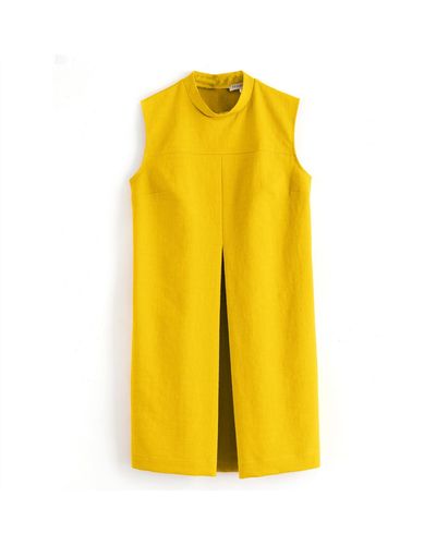 Framboise Faye Mini Yellow Cotton Dress