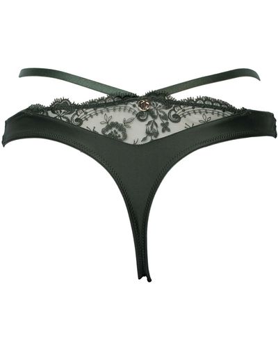 Lunalae Thea Lace Lingerie G-string Recycled Forest - Green