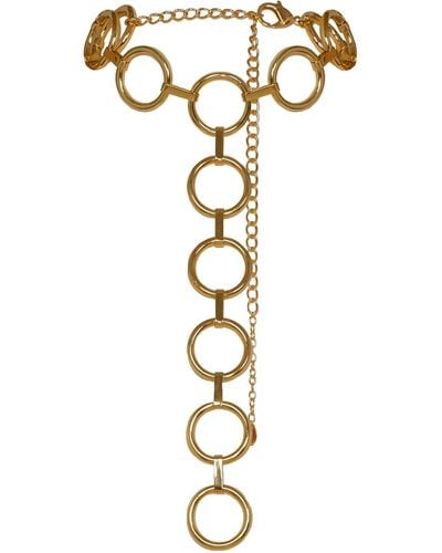 ANTONINIAS Alluring Elegant Chocker Necklace In - Metallic