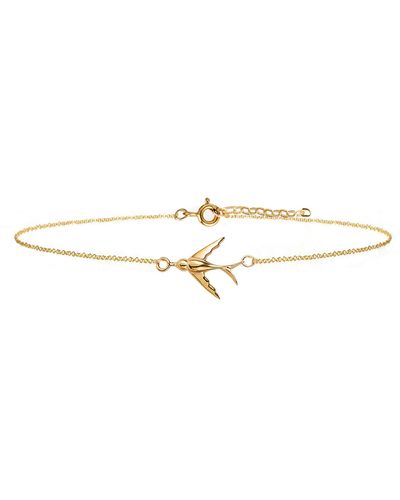 Lee Renee Swallow Bracelet Gold Vermeil - Multicolour