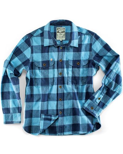 &SONS Trading Co Yukon Flannel Field Shirt - Blue