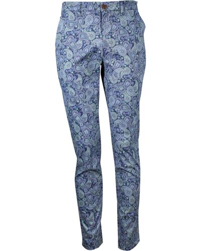 lords of harlech Jack Pow Paisley Pant - Blue