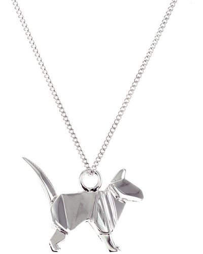 Origami Jewellery Mini Cat Sterling - Metallic