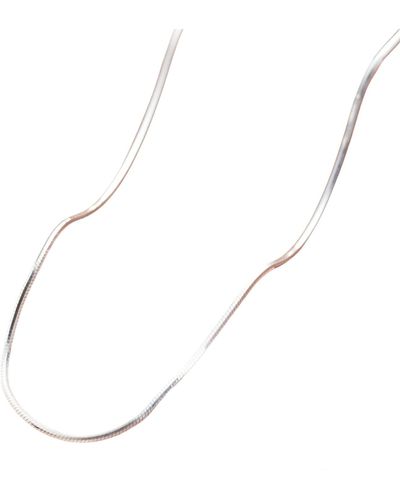 Posh Totty Designs Sterling Snake Chain Necklace - Metallic