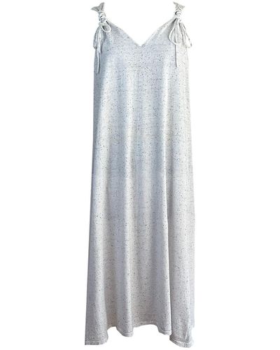 Zenzee Cashmere Sleeveless Maxi Slip Dress - Multicolour