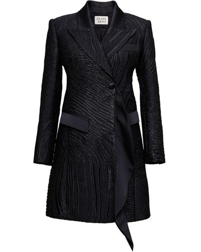 Diana Arno Aneka Mini Blazer Dress - Black