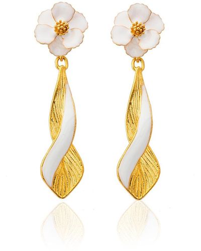 Milou Jewelry & Gold Infinity Drop Earrings - Metallic