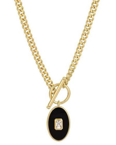 Leeada Jewelry Juno Pendant Necklace - Metallic