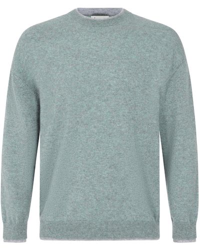 Loop Cashmere S Cashmere Crew Neck Sweater In Lagoon - Blue