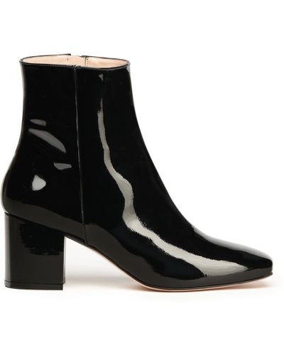 Miyana Berlin Sienna Boots In Patent - Black
