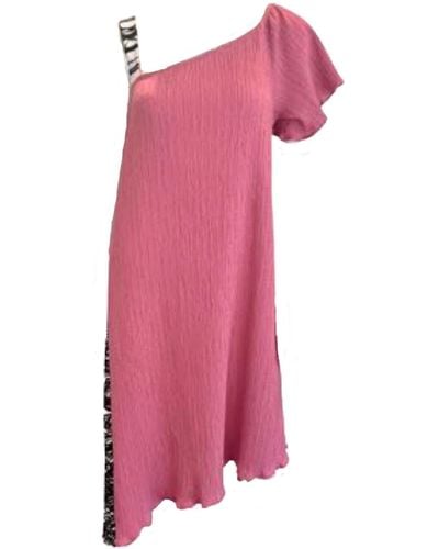 SNIDER Andrea Asymmetrical Dress - Pink