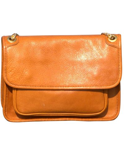 Rimini Leather Shoulder Bag 'betrice' - Orange