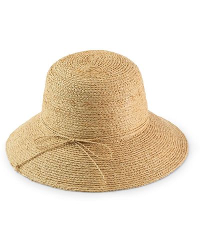 Justine Hats Neutrals Straw Cloche Hat - Natural