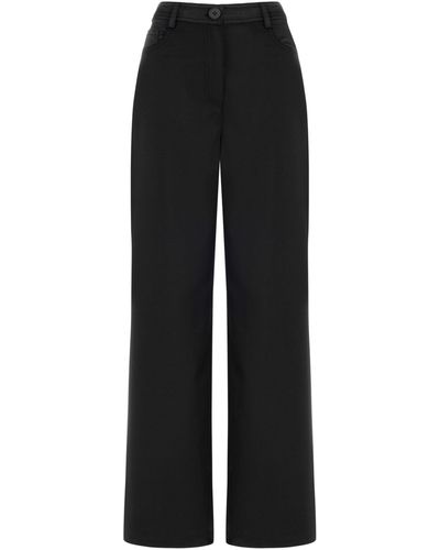 Nocturne High Waisted Trousers With Pockets - Black