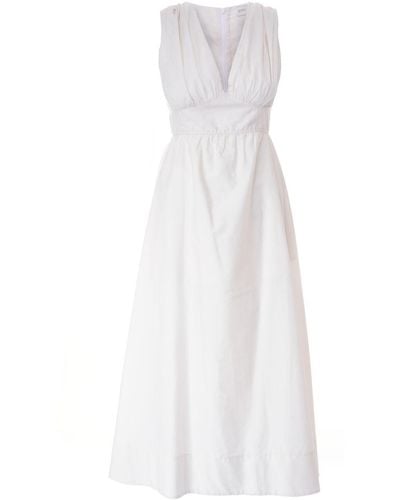 Sofia Tsereteli Cotton Midi Dress - White