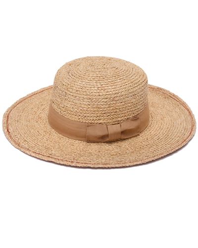 Justine Hats Neutrals Boater Jungle Hat - Natural