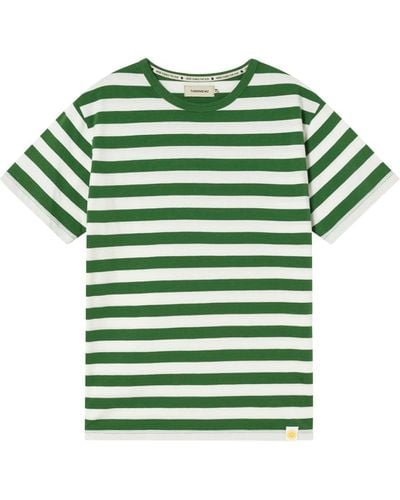 Thinking Mu Stripes T-shirt - Green