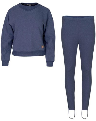 Oh!Zuza Short Sweatshirt & Stirrup leggings Set - Blue