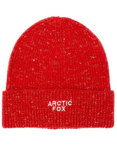 Arctic Fox & Co. The Embroide Beanie In Fiery Frost - Red