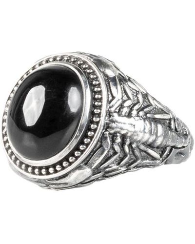 Other Scorpion Stone Ring - Black