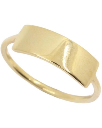 Gosia Orlowska Solid Deia Signet Ring - Metallic