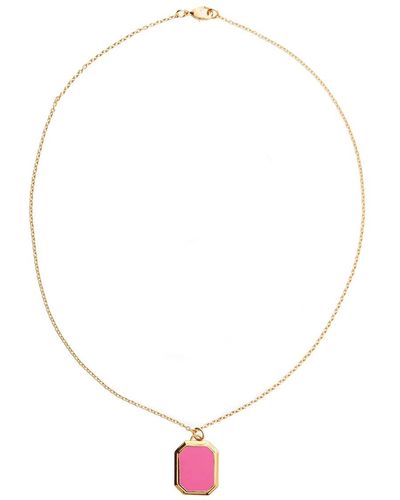 Lovard Enamel Pendant Necklace -gold! - Multicolour
