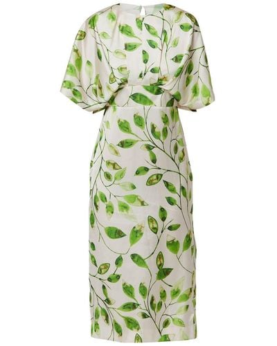 Helen Mcalinden / Neutrals Eabha Leafy Print Dress - Green
