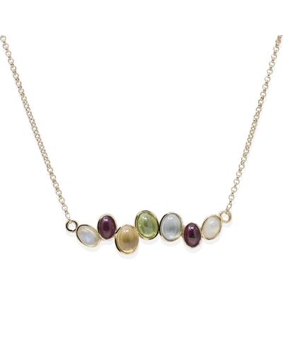 Vintouch Italy Cosmo Gold-plated Multicolor Necklace - Metallic