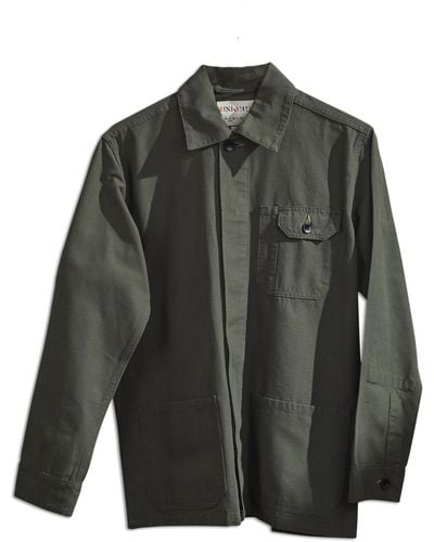 Uskees 3011 Overshirt With Hidden Buttons - Green