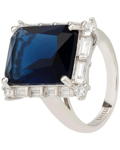 LÁTELITA London Tudor Silver Ring Sapphire - Blue