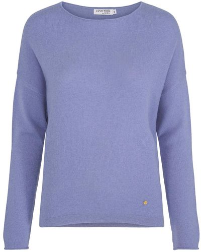 tirillm Ally Cashmere Boatneck Pullover - Blue
