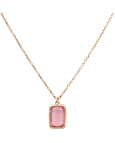 LÁTELITA London Portofino Necklace Rosegold Pink Tourmaline - Metallic