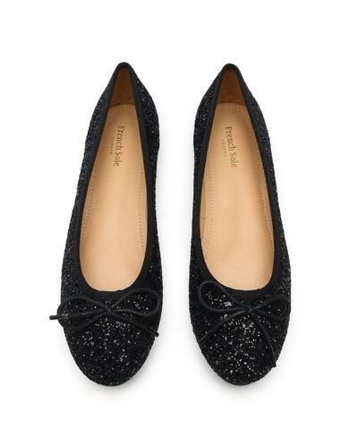 French Sole Amelie Glitter - Black