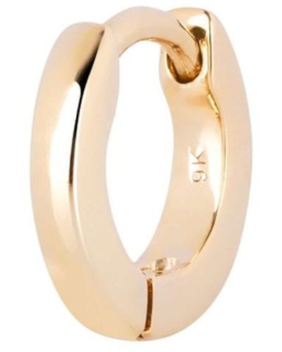 Zohreh V. Jewellery Teeny Wide huggie Hoop Earring 9k - White