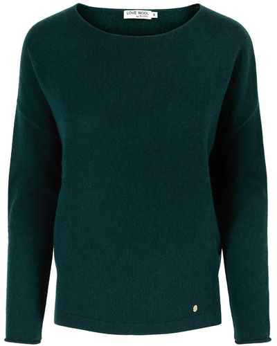 tirillm "ally" Cashmere Boatneck Pullover - Green