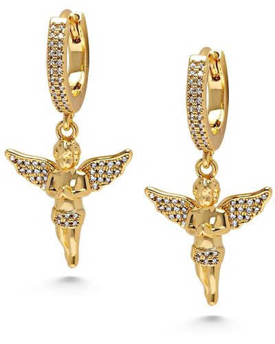 Nialaya En Angel Earrings - Metallic
